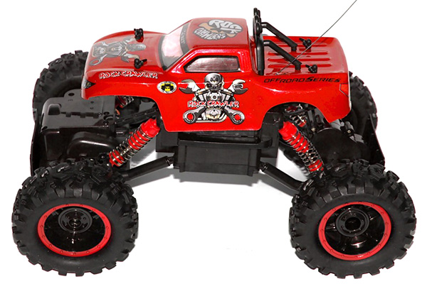 Radiostyrda bilar - 1:12 - N.Q.D Rock Crawler 4WD Röd - RTR