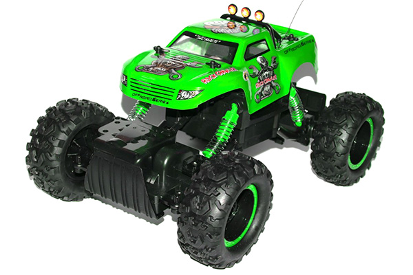 Radiostyrda bilar - 1:12 - N.Q.D Rock Crawler 4WD Grön - RTR