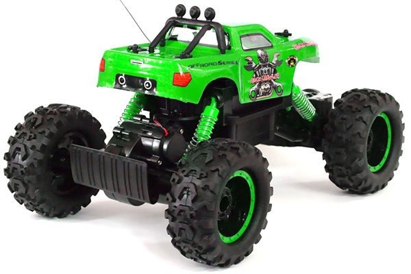 Radiostyrda bilar - 1:12 - N.Q.D Rock Crawler 4WD Grön - RTR