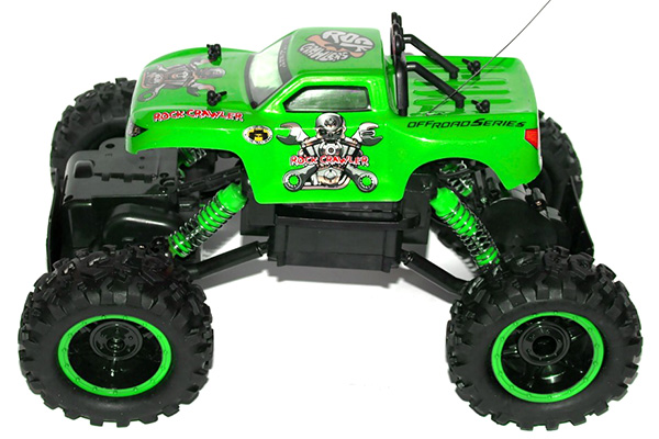 Radiostyrda bilar - 1:12 - N.Q.D Rock Crawler 4WD Grön - RTR