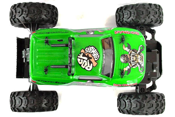 Radiostyrda bilar - 1:12 - N.Q.D Rock Crawler 4WD Grön - RTR