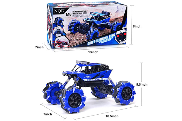 Radiostyrd bil - 1:16 - Drift Climber 4WD Blue - 2,4Ghz - RTR