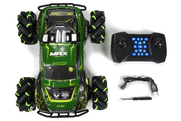 Radiostyrd bil - 1:16 - Stunt Roller 4WD Green - 2,4Ghz - RTR