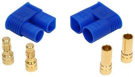 RC Radiostyrt EC2 male connectors