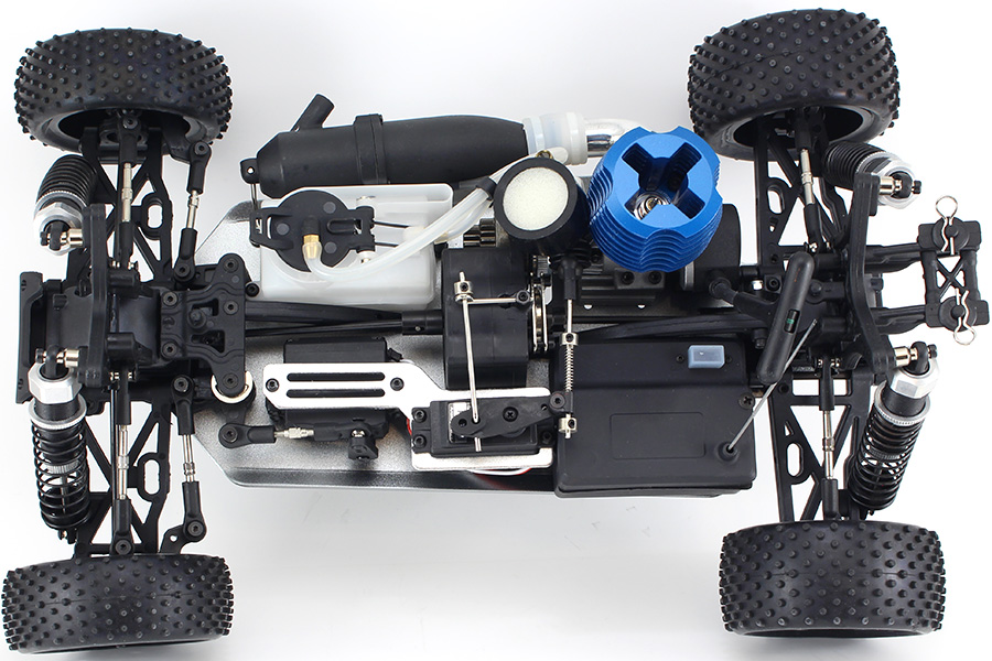 Metanol bil - 1:10 - Spirit N2 Nitro Black - 4WD - 2,4Ghz - RTR