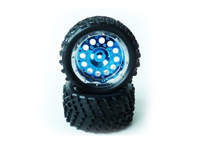 RC Radiostyrt Truck wheels 1:16 white - 86017