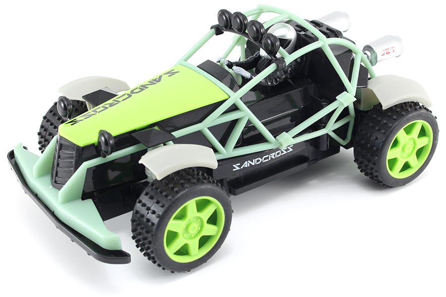 RC Radiostyrt Radiostyrd bil - 1:18 Glow in the dark Sand Cross - 2,4Ghz - RTR