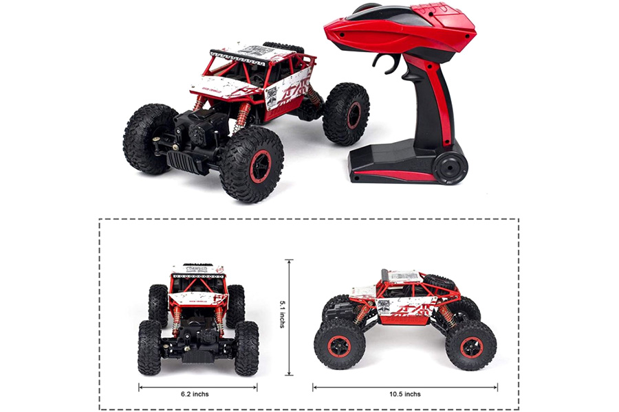 Radiostyrda bilar - 1:18 - Crawler Rock Through Red - 2,4Ghz - RTR