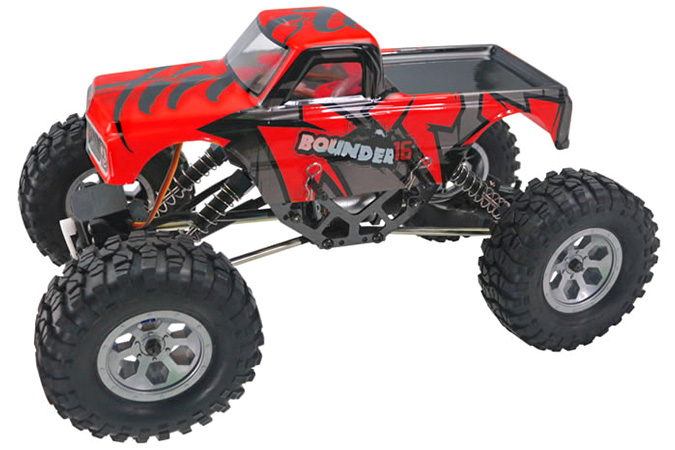 Radiostyrda bilar - 1:16 - Bounder Crawler 16 - Red - 2,4Ghz - RTR