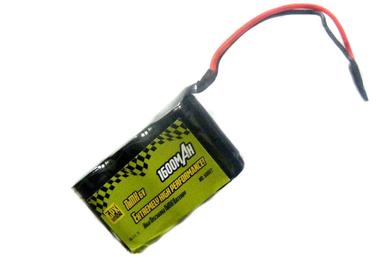 RC Radiostyrt Batteri - 6,0V 1600mAh NiMH - Kub - JR