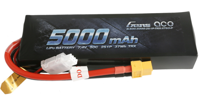Batteri - 7,4V 5000mAh LiPo 50C XT60 - Gens