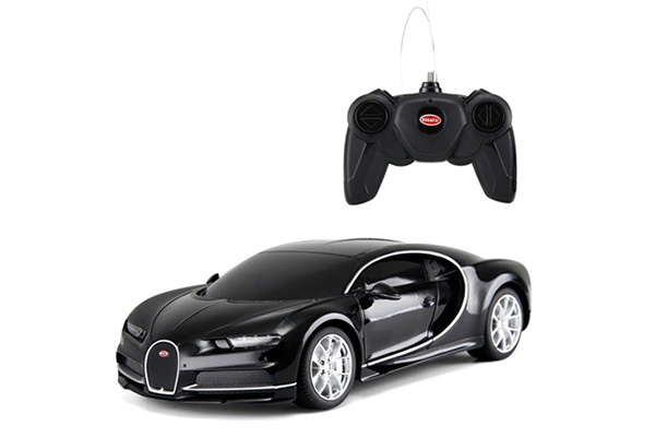 Radiostyrd bil - 1:24 - Bugatti Chiron - Svart - RTR