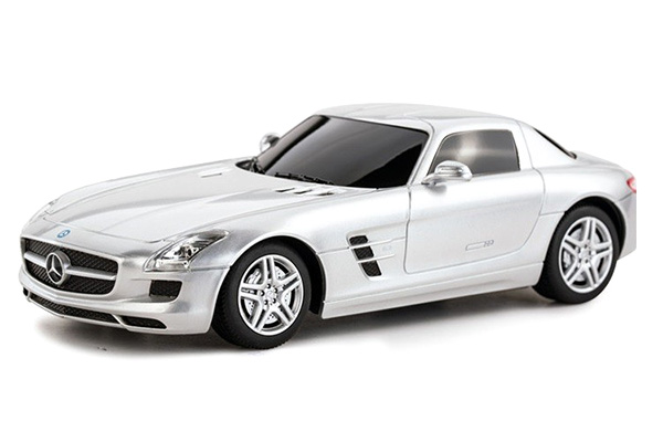 Radiostyrd bil - 1:24 - Mercedes-Benz SLS AMG - Silver - RTR