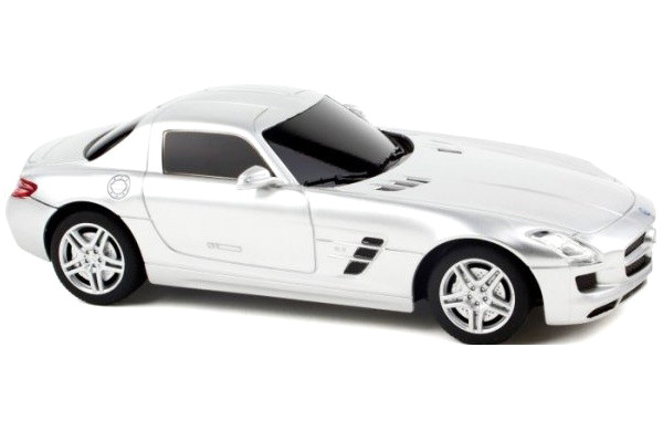 Radiostyrd bil - 1:24 - Mercedes-Benz SLS AMG - Silver - RTR