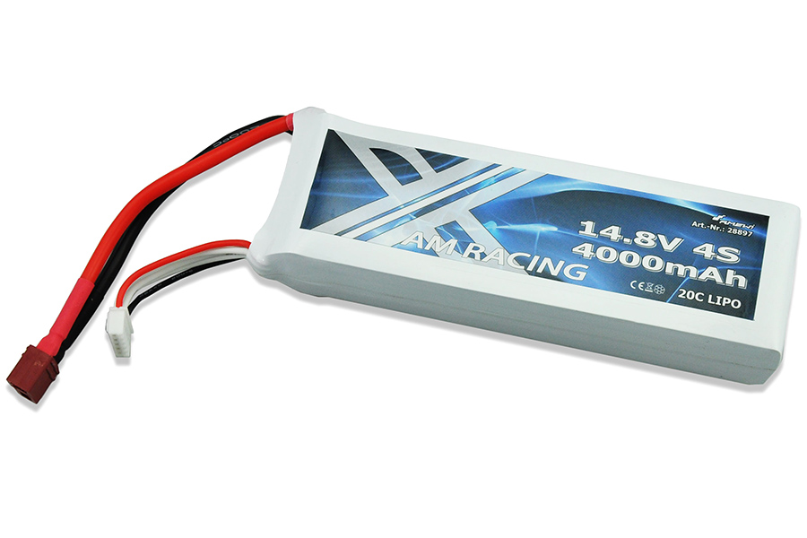 RC Radiostyrt Batteri - 14,8V 4000mAh LiPo 20C - AmR