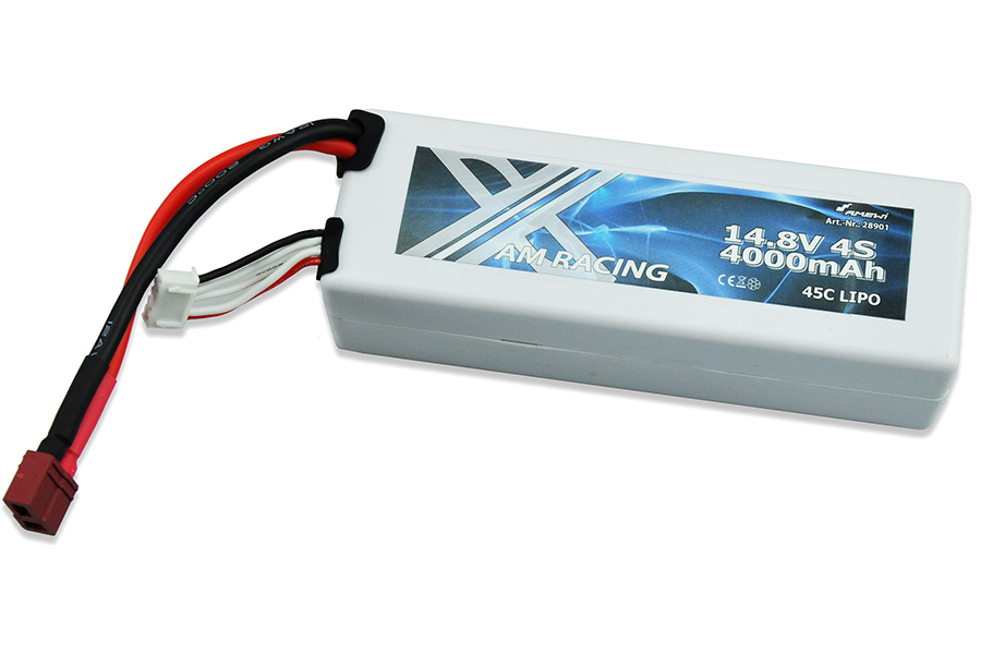 RC Radiostyrt Batteri - 14,8V 4000mAh LiPo 45C Hardcase, DEANS - AmR