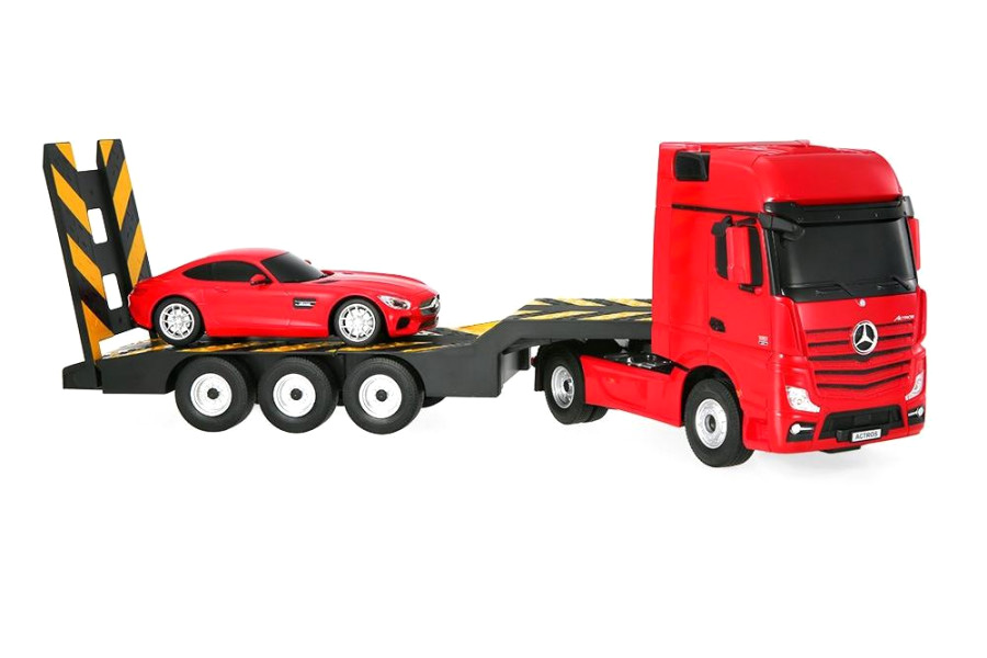 Rc lastbil - Mercedes-Benz Actros Mercedes-AMG GT - Röd - 2,4Ghz - 1:24 - RTR