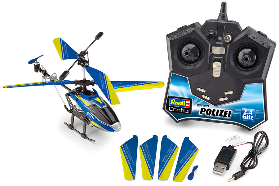 Radiostyrd helikopter - Polishelikopter - 2,4Ghz - 3,5ch - RTF