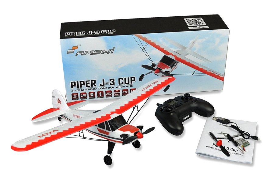 Thumbnail 734 f�r RC Flygplan - Piper J-3 Cub - 2,4Ghz - 3ch - RTF