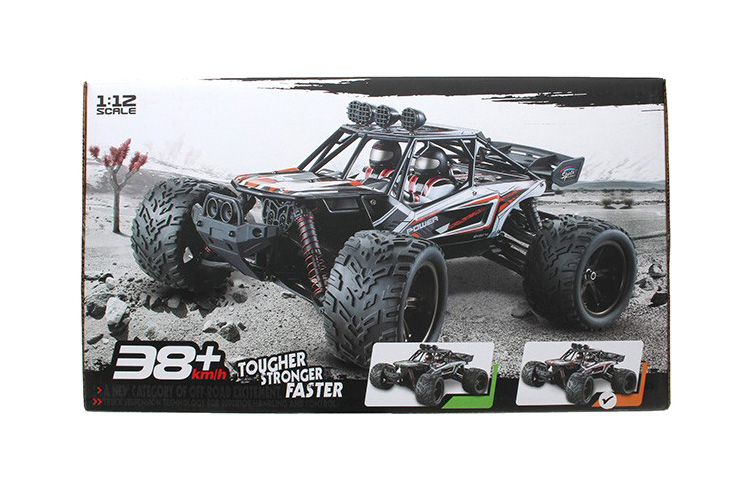 Radiostyrd bil - 1:12 - Desert Truck 2WD - 2,4Ghz - Orange - RTR