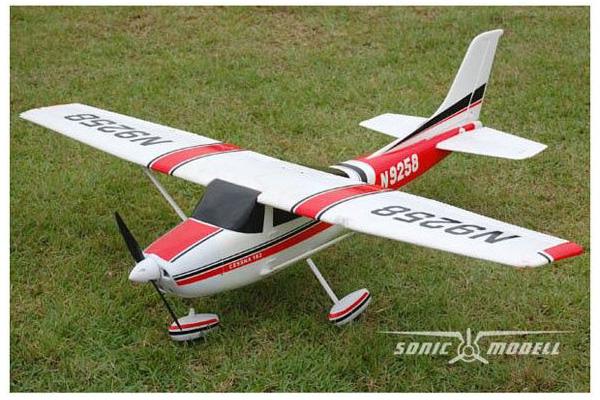 Flygplan - Cessna 182 SkyLane V1 BL 2,4Ghz - EPO - 4ch - Röd - RTF