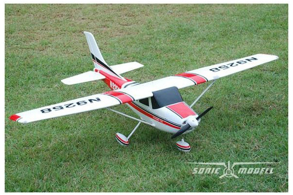 Flygplan - Cessna 182 SkyLane V1 BL 2,4Ghz - EPO - 4ch - Röd - RTF