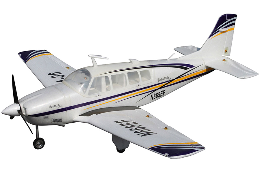 Flygplan - ST Beechcraft Bonanza A36 BL - 4ch - PNP