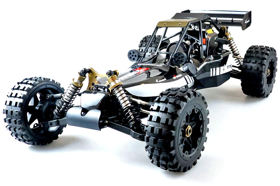 RC Bensin buggy - 1:5 - Pitbull X Evolution - 2WD - 2,4GHz - RTR