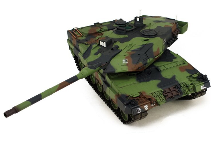 Radiostyrd stridsvagn - 1:16 - Leopard 2 A6 V6 - 2,4Ghz - BB+IR - RTR