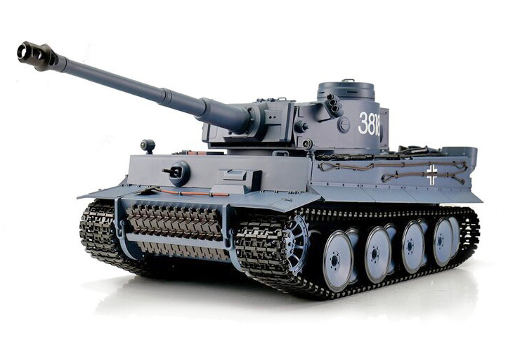Radiostyrd stridsvagn - 1:16 - Tiger I - 2,4Ghz - BB+IR - RTR - AMW