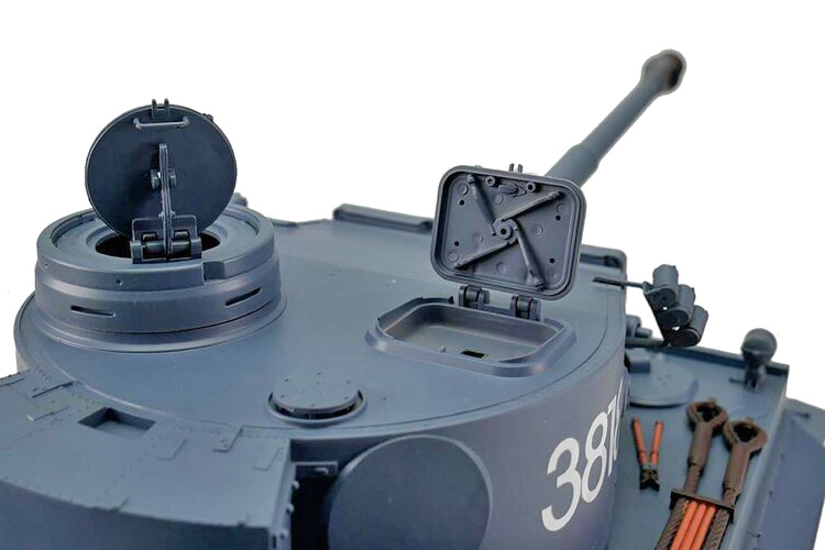 Radiostyrd stridsvagn - 1:16 - Tiger I - 2,4Ghz - BB+IR - RTR - AMW