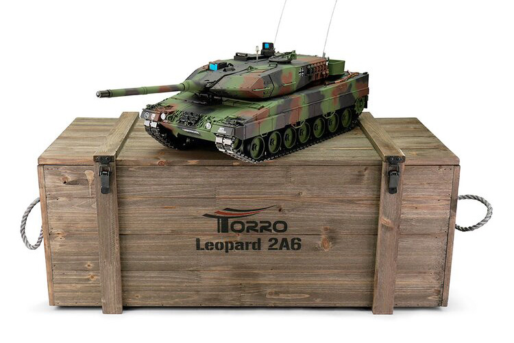 1:16 - Leopard 2A6 Nato - Torro Pro BB Smoke - 2,4Ghz - RTR