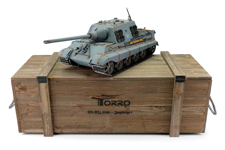 Radiostyrd stridsvagn - 1:16 - Jagdtiger - Torro Pro IR Smoke - 2,4Ghz - RTR