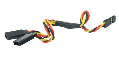 RC Radiostyrt Y - splitter cable JR 60cm 26AWG twisted