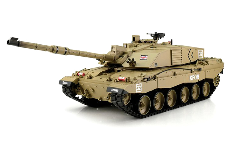 Bild p Rc stridsvagn - 1:16 - Challenger 2 Desert Met. Upg. - 2,4Ghz - BB+IR - RTR