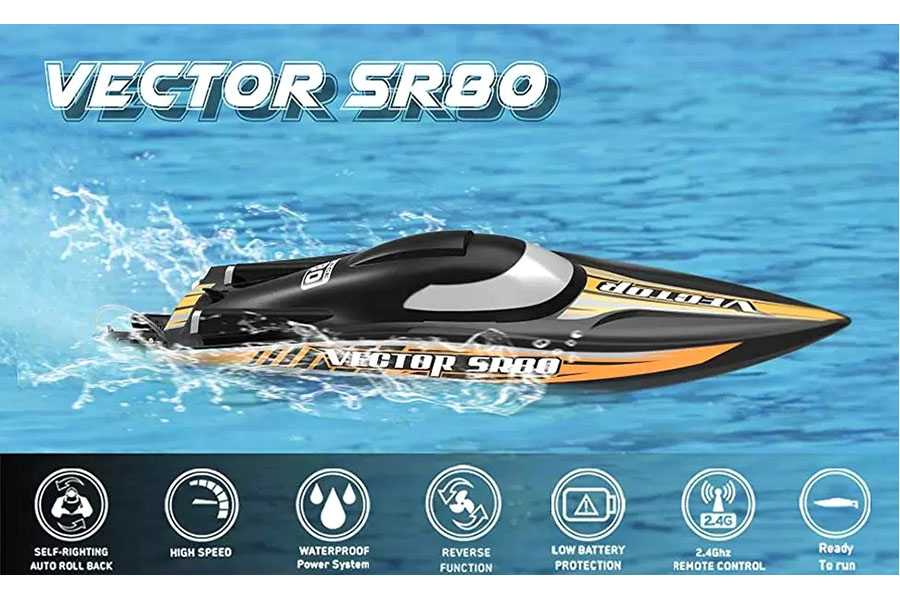Borstlös rc båt - Vector SR80 - 2,4Ghz - ARTR