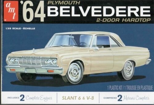 RC Radiostyrt Byggmodell bil - 1964 Plymouth Belvedere - 1:25 - AMT