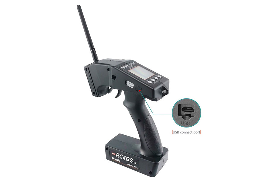 Sändarpaket - 4CH 2,4Ghz - RadioLink RC4GS V2 Gyro Digital