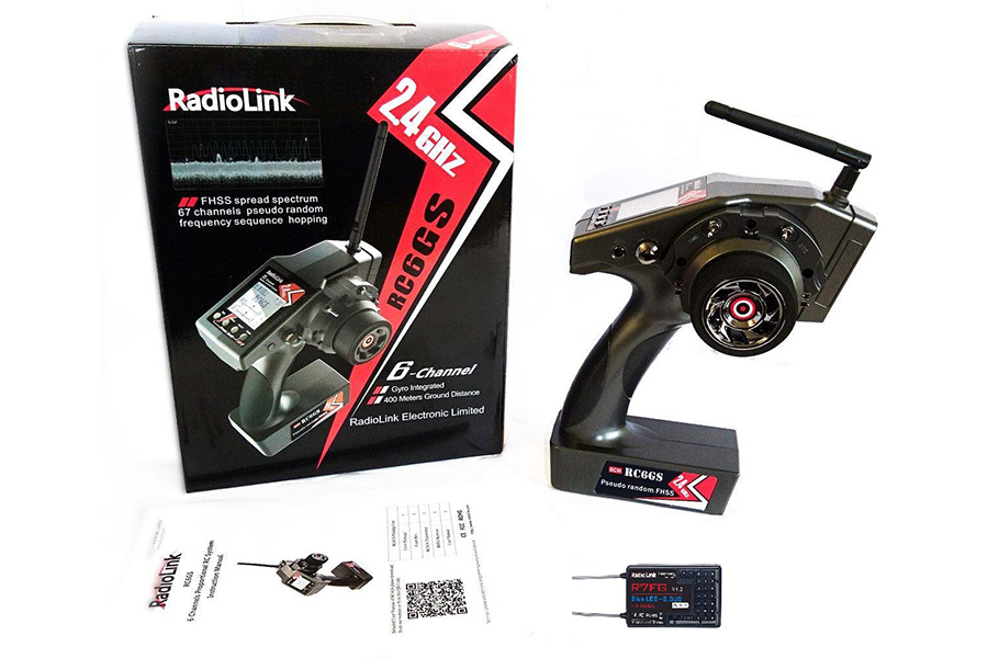 Sändarpaket - 6CH 2,4Ghz - RadioLink RC6GS V2 Gyro Digital Telemetry