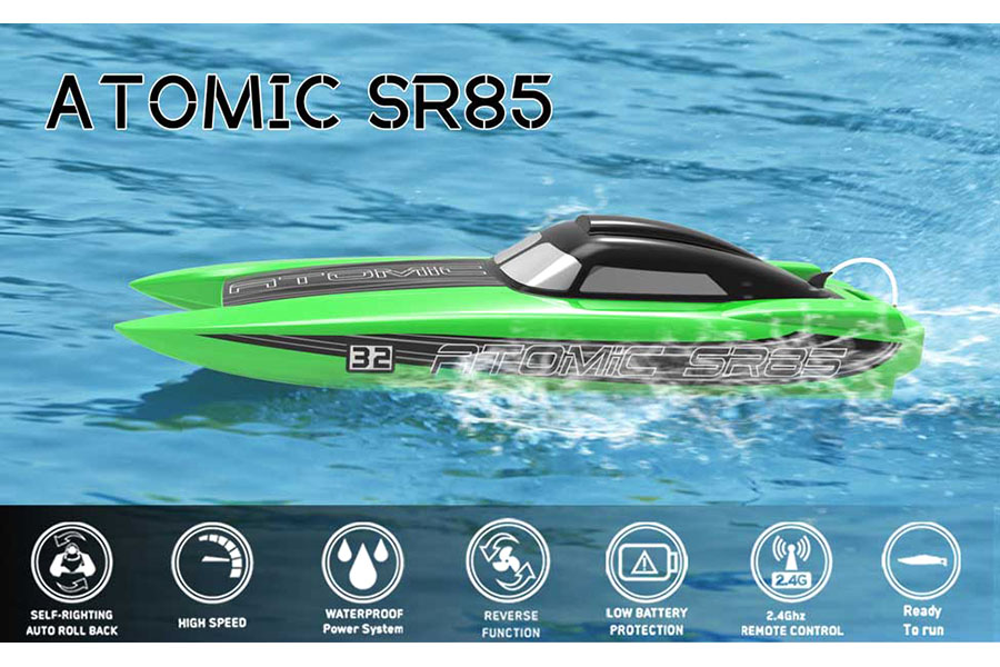 Borstlös rc båt - Atomic SR85  - 2,4Ghz - ARTR