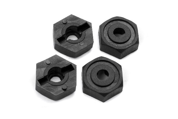 RC Radiostyrt 12mm Wheel Hex (4pcs)