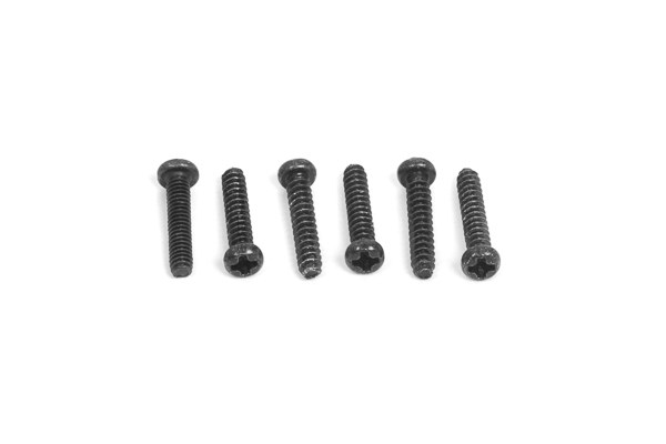 RC Radiostyrt BUTTON HEAD SCREW 2X10mm (6PCS)