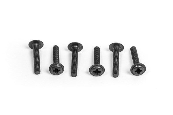 RC Radiostyrt FLANGED BUTTON HEAD SCREW 3X16mm (6PCS)