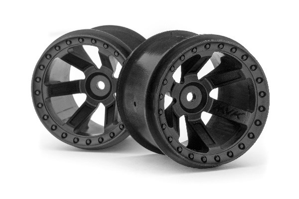 RC Radiostyrt Quantum MT Wheel (Black/2pcs)