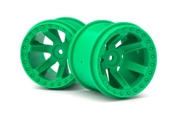 RC Radiostyrt Quantum MT Wheel (Green/2pcs)