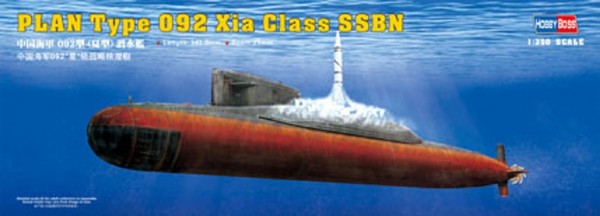 RC Radiostyrt Byggmodell ubåt - PLAN Type 092 Xia Class - 1:350 - HobbyBoss