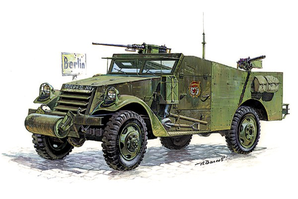 RC Radiostyrt Byggmodell stridsfordon - M3 Armored Scout Car - 1:35 - Zvezda