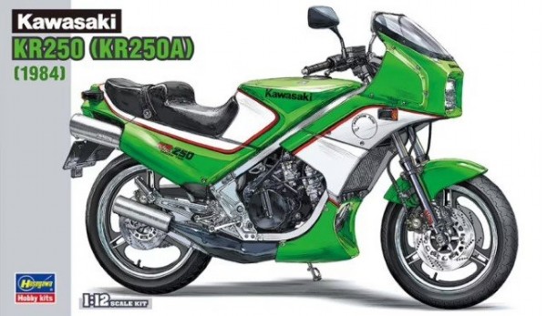 RC Radiostyrt Byggmodell motorcykel - Kawasaki KR250A - 1:12 - Hasegawa