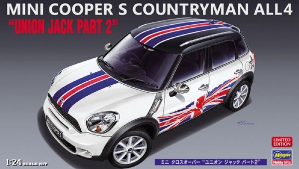 RC Radiostyrt Byggsats bil - Mini Cooper S Countryman All4 Union - 1:24 - Hasegawa