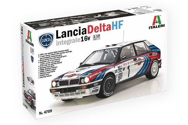 RC Radiostyrt Byggsats bil - Lancia Delta HF Integrale 16V Martini - 1:12 - Italieri